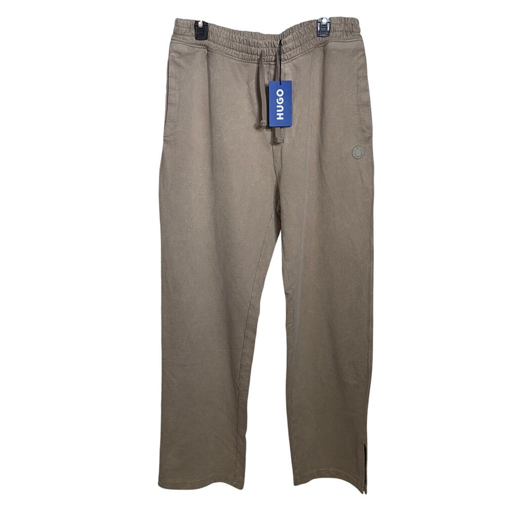 Hugo by Hugo Boss Men's Loose-Fit Drawstring Pants - Medium Beige XXL $128